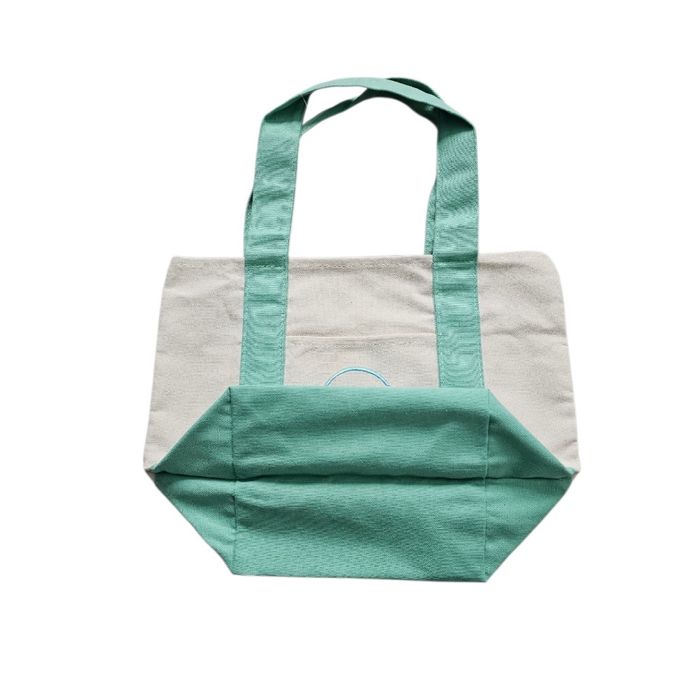 Trader Joe's Mini Pastel Canvas Tote Bag - Picture 3 of 8